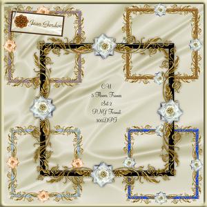 Cu 5 Flower Frames Set 2