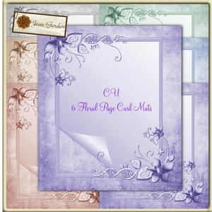 Cu 6 Floral Page Curl Mats