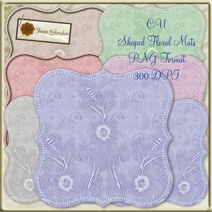 Cu 6 Shaped Floral Mats