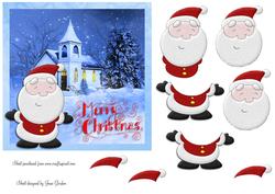 Santa Decoupage