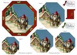 Xmas Gnome Octagonal Pyramage
