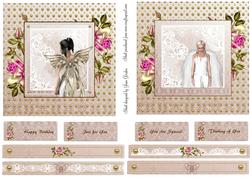 Fairy,angel Roses & Pearls Toppers