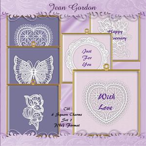 Cu 6 Square Charms Set 2