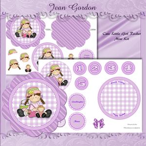 Cute Little Girl Rocker Mini Kit