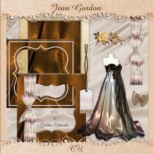 Cu 8 Golden Themed Elements