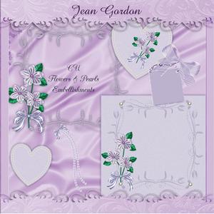 Cu Flowers & Pearl Embellishments