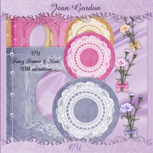 Cu Fancy Frames,mats & Carnations