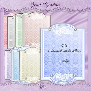 Cu 8 Damask & Pearl Mats