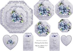 Roses Octagonal Card