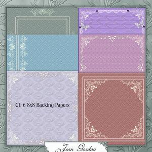6 Cu Backing Papers