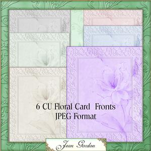 Cu 6 Floral Card Fronts