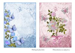 2 Floral Card Fronts