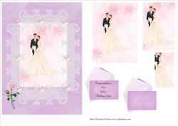 Bride and Groom Wedding Card