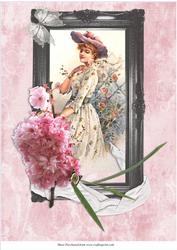 Victorian Lady in the Garden