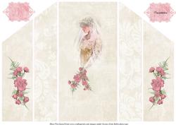 Bride with Carnations Theatre Fold Card