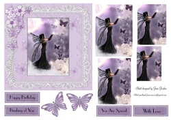 Butterflies and Fairy Quick Card