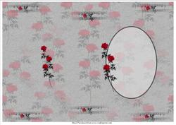 Sheet of Music with Roses Insert