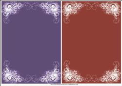 Background Papers with Ornate Borders 1