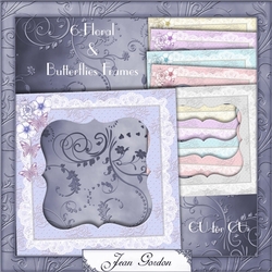 CU4CU 6 Floral & Butterfly Frames