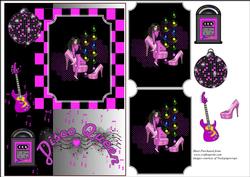 Disco Queen Card Front/topper