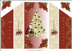 Santa and Xmas Tree Theatre Fold