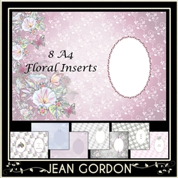 8 Floral A4 Inserts