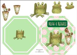 Little Frog Octagon Card
