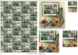 Fishing Topper with Matching Background