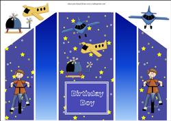 Birthday Boy Theatre Fold Card