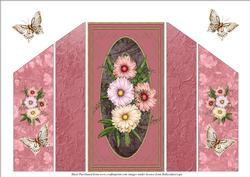 Pink Daisies Theatre Fold Card