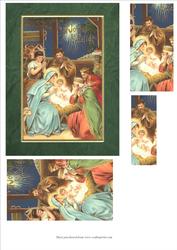 Christmas Nativity Card Front Pyramage
