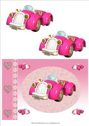 Cute Little Pink Car