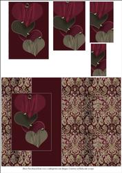 Hearts Fold Back Card