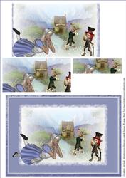 Alice in Wonderland Card Front with Pyramage