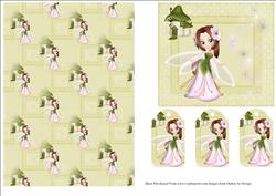 Little Fairy Card Topper with Backing Paper