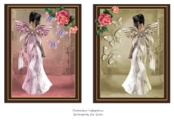 2 butterfly fairy toppers