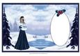 Blue Lady Xmas Scene Insert