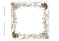 8x8 Gold Roses Insert