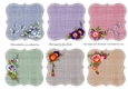 6 Floral Blank Toppers