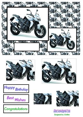 Motorbike Card Front