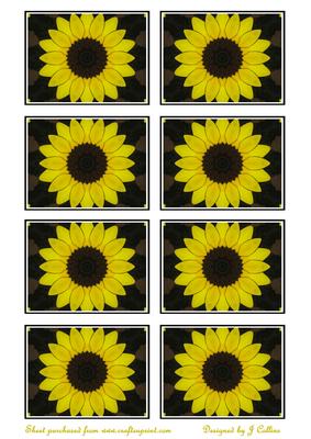 Yellow Sunflower Toppers