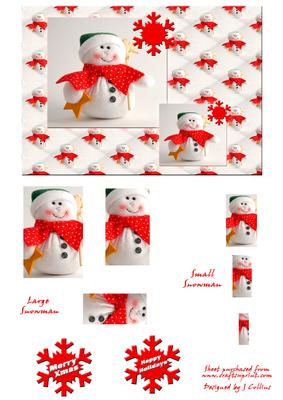 Toy Snowman Card Front