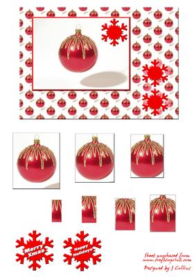 Christmas Bauble Card Front