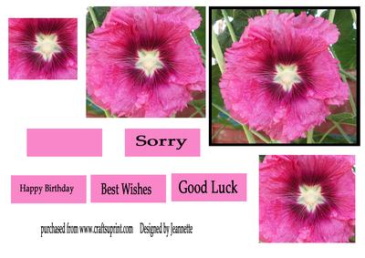Hollyhock Pyramid Topper