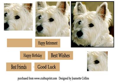 Westie Pyramid Topper