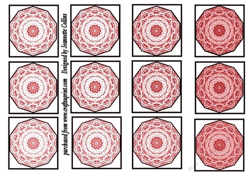 Wistaria flower tiles