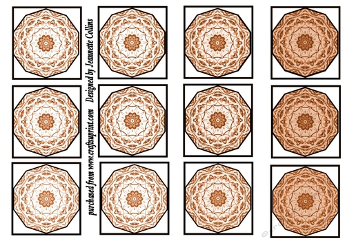 Wistaria flower tiles