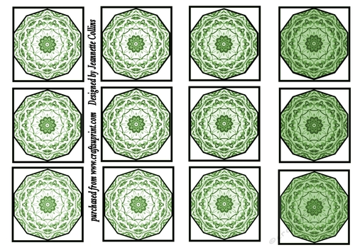 Wistaria flower tiles