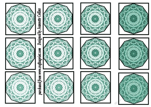 Wistaria flower tiles