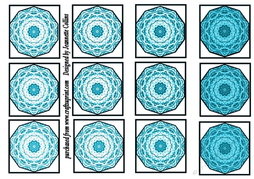 Wistaria flower tiles